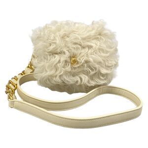 Chanel Shoulder Bag Lambskin Fur